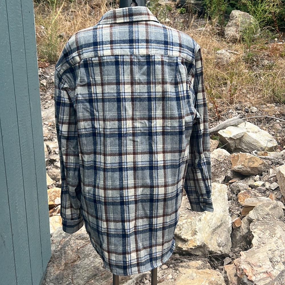 Pendleton 100% Virgin Wool Oversized Button Up Pl… - image 4